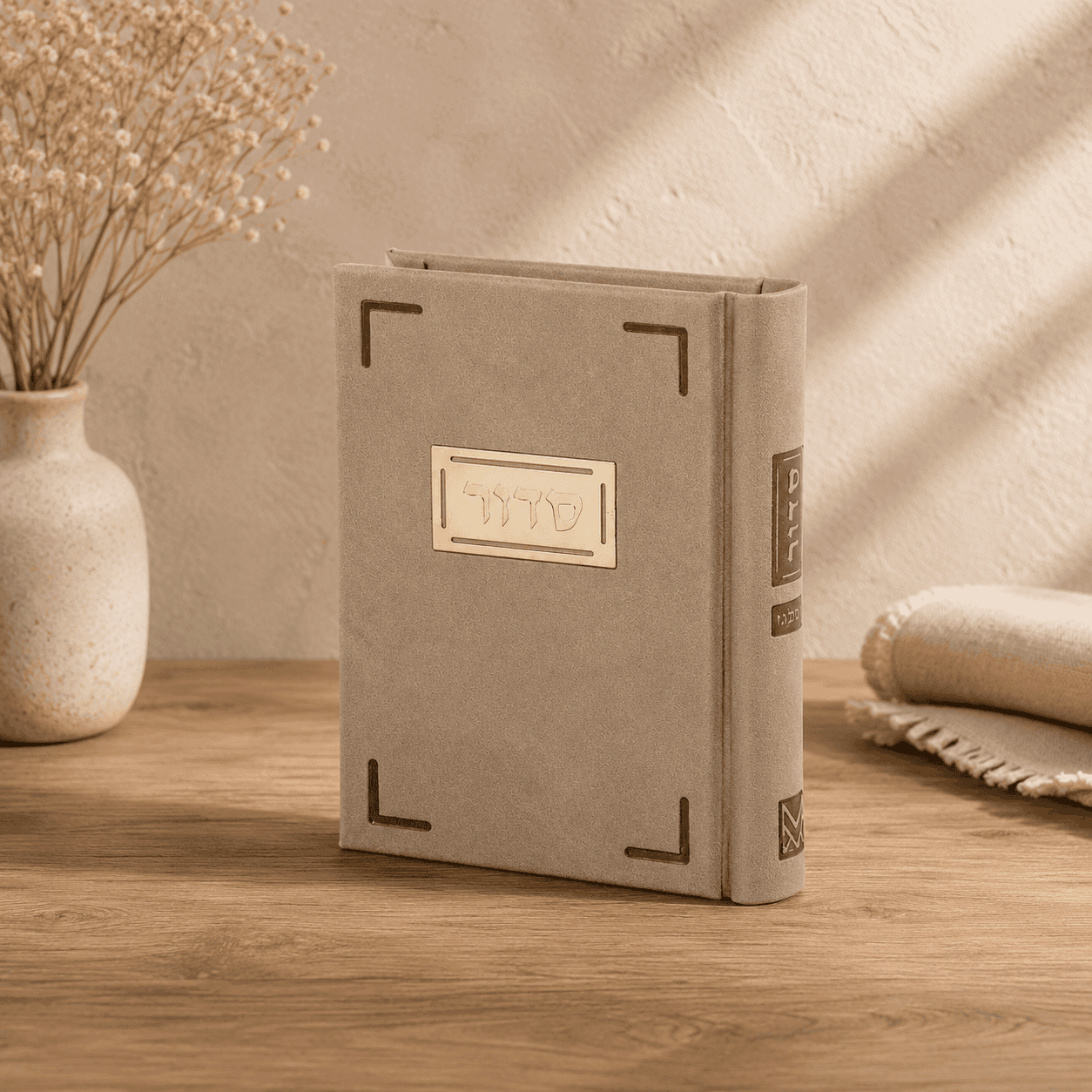 Siddur with a Metal Plaque - Silk edition Faux Leather