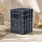 Machzor Set – Elegant XL Genuine Leather Hebrew Machzorim | Miller Beit Tefillah | Name Embossing