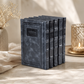 Machzor Set – Elegant XL Genuine Leather Hebrew Machzorim | Miller Beit Tefillah | Name Embossing