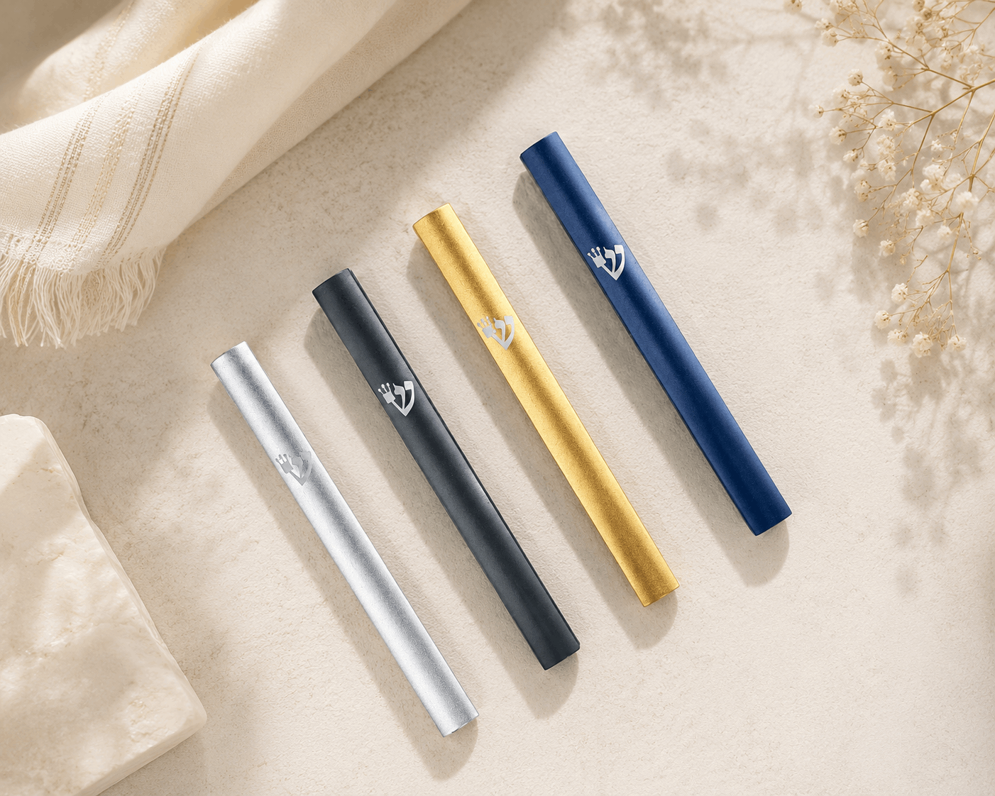 Mezuzah Case – Modern Aluminum Mezuzah | Fits 5.9" Klaf