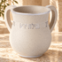 Netilat Yadayim Washing Cup – Elegant Polymer Netilah Cup | Cream & Silver Design