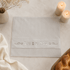 Challah Cover – Faux Leather Cover | White & Silver Classic Design