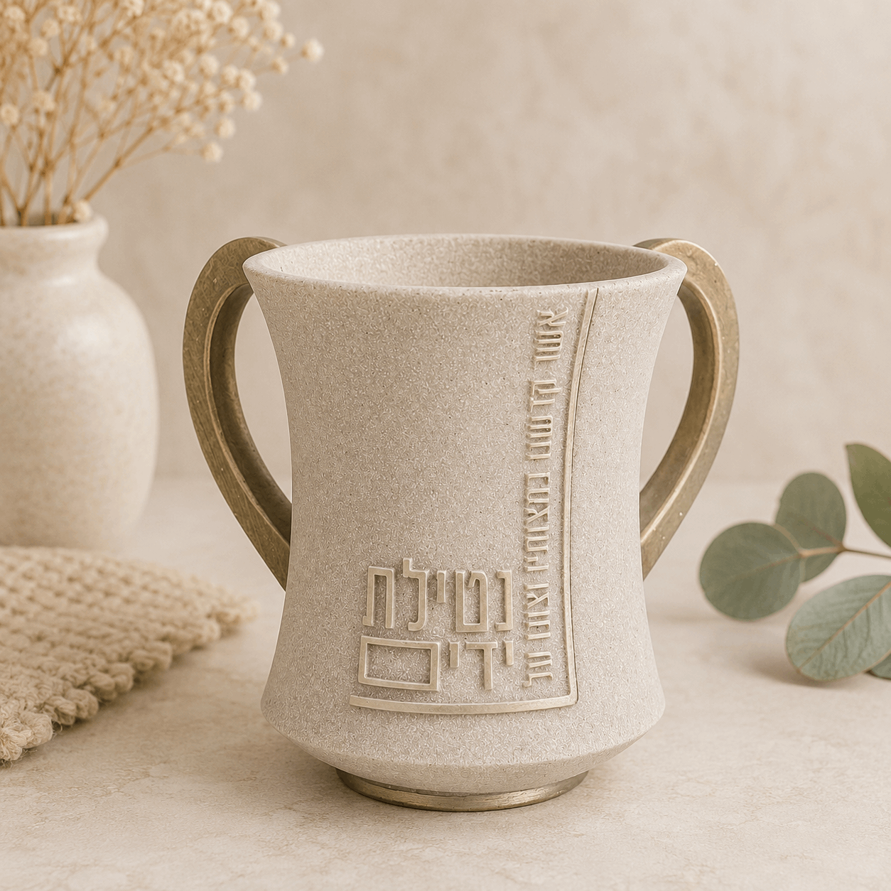 Netilat Yadayim Washing Cup – Sandstone Modern Polymer Design