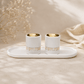Shabbat Candle Lighting Set with Tray & Candlesticks - Polymer