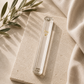 Mezuzah Case – Clear Plastic Mezuzah with Gold or Silver Shin | Fits 5.9" Klaf