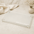 Candlestick Tray – Frosted Crystal Shabbat Candlestick Tray
