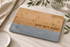 Challah Tray with Knife - Modern Bamboo & Concrete