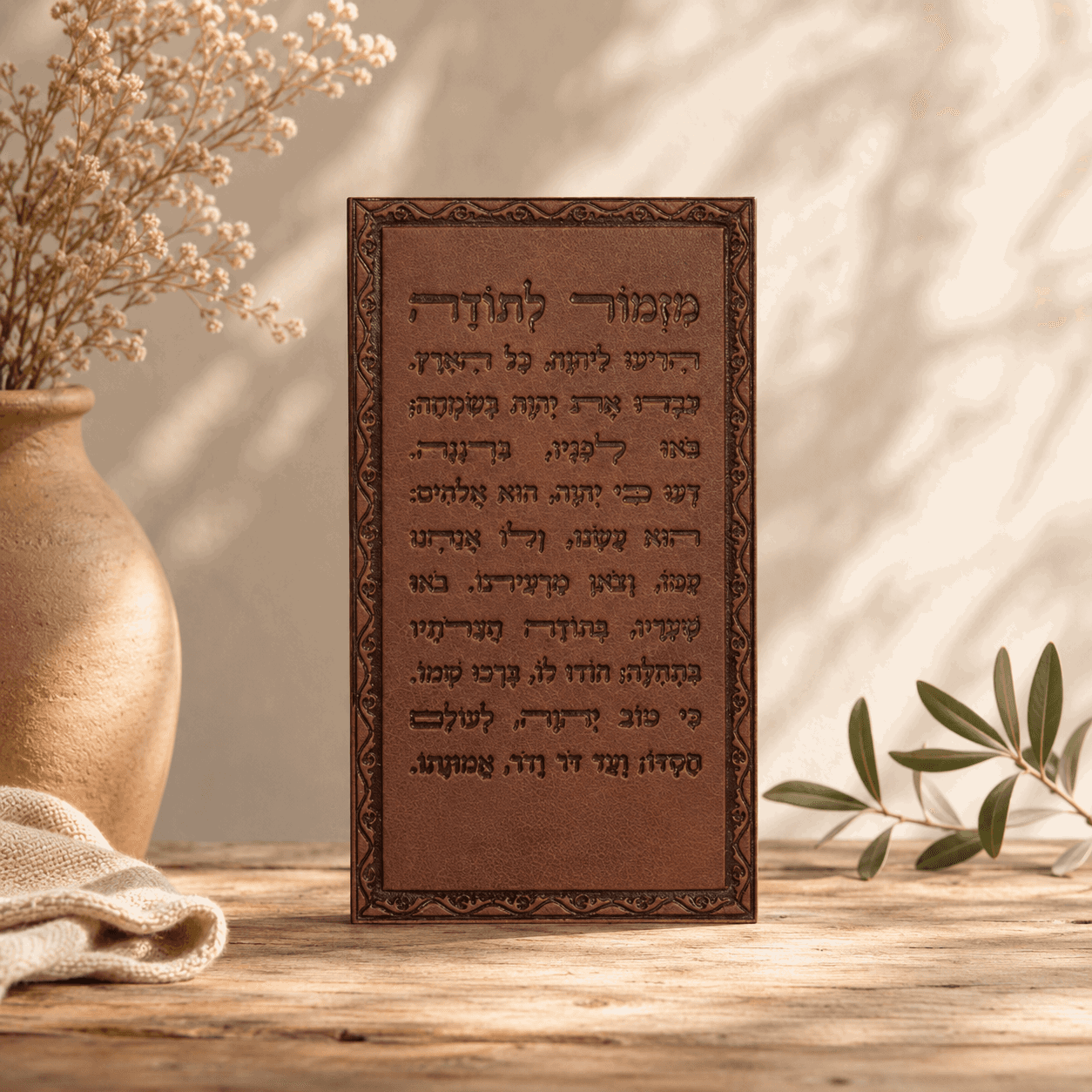 Mizmor LeTodah – Personalized Jewish Event Magnet | Names & Logo