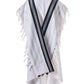 Tallit Pe'er Kal Black - 100% Pure Rehelim Wool - Mishkan HaTchelet - Orot Judaica