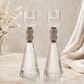 Candlesticks - Crystal Shabbat & Yom Tov Candlesticks | Crystal Bead Design