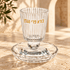 Kiddush Cup – Crystal Shabbat & Yom Tov Kiddush Cup with Matching Saucer | Borei Pri HaGafen Gold Design