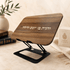 Shtender - Adjustable Wooden Shtender for Prayer & Torah Study | Natural Wood with Metal Base