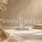 Hanukkiah – Twin Spiral Crystal Hanukkah Menorah | Colorful or Clear Crystal Edition
