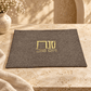 Challah Cover – Linen Shabbat & Yom Tov Challah Cover | Gold & Silver Hebrew Design