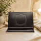 Shtender Bag – Luxury Folding Faux Leather Book Stand | Name Embossed