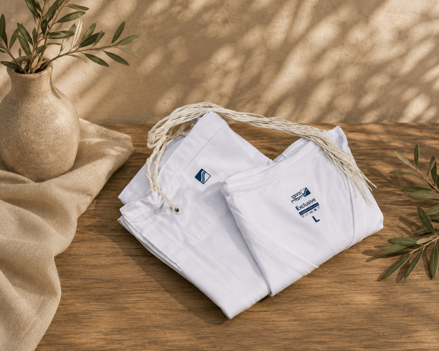 Tzitzit Undershirt - 100% Cotton Exclusive by Mishkan HaTchelet