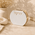 Tzedakah Box - Marble White & Gold Modern Design