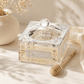Honey Dish for Rosh Hashanah with Gold Plaque - Luxury Crystal