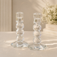 Candlesticks - Crystal Shabbat & Yom Tov Candlesticks | Faceted Sphere Design