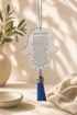 Tefilat Haderech for Car – Hebrew Hamsa Car Hanging | Traveler’s Prayer