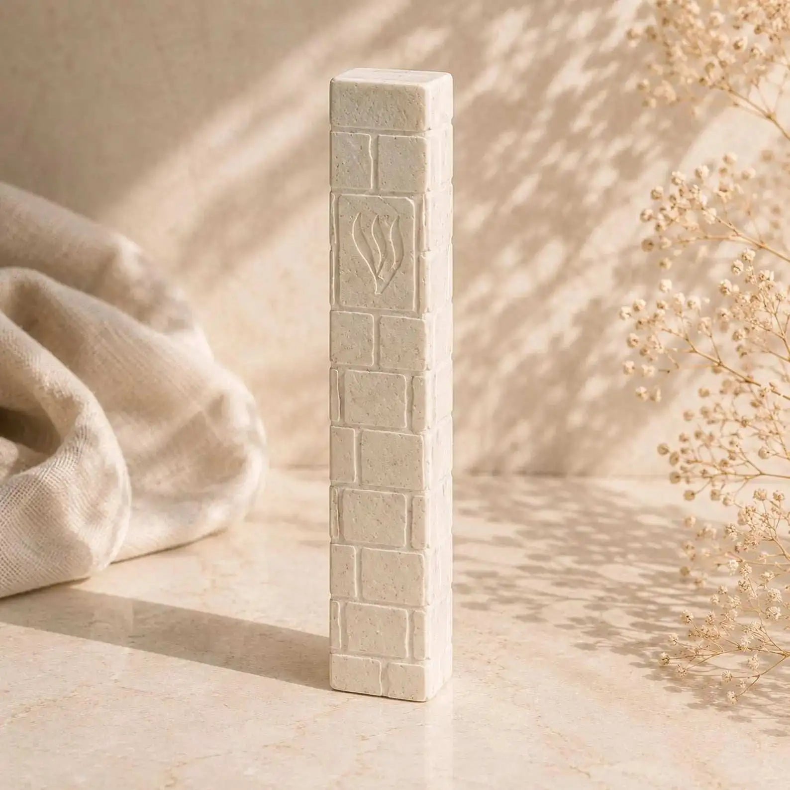 Mezuzah Case – Polymer Concrete Kotel Design | Fits 4.7", 5.9", 7.9" or 11.8" Klaf