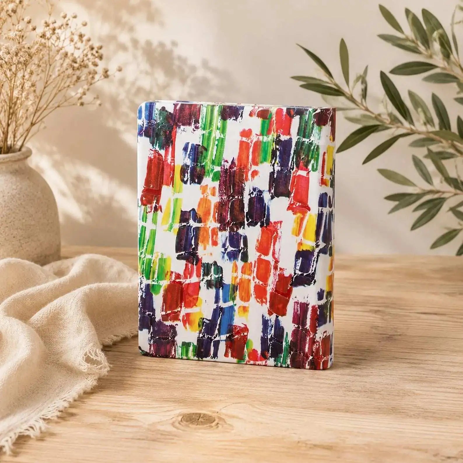 Leather Siddur - Modern Colorful Design
