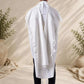 Tallit Tashbetz White - 100% Rehelim Wool - Mishkan HaTchelet