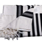 Tallit Pe'er Kal Black - 100% Pure Rehelim Wool - Mishkan HaTchelet - Orot Judaica